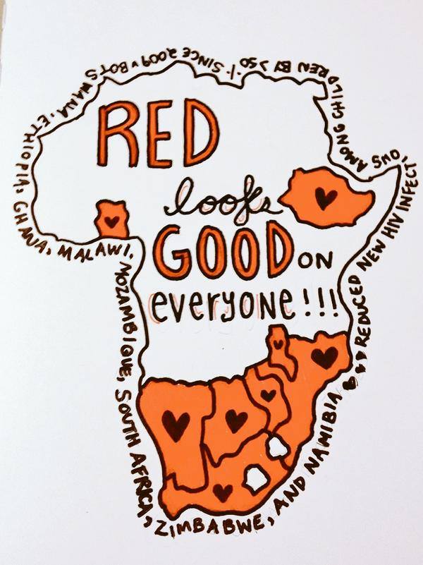 ONECampus's tweet photo. Loving @ONE_UA #oneREDday artwork! #ONECampus http://t.co/5JthGZa8sB