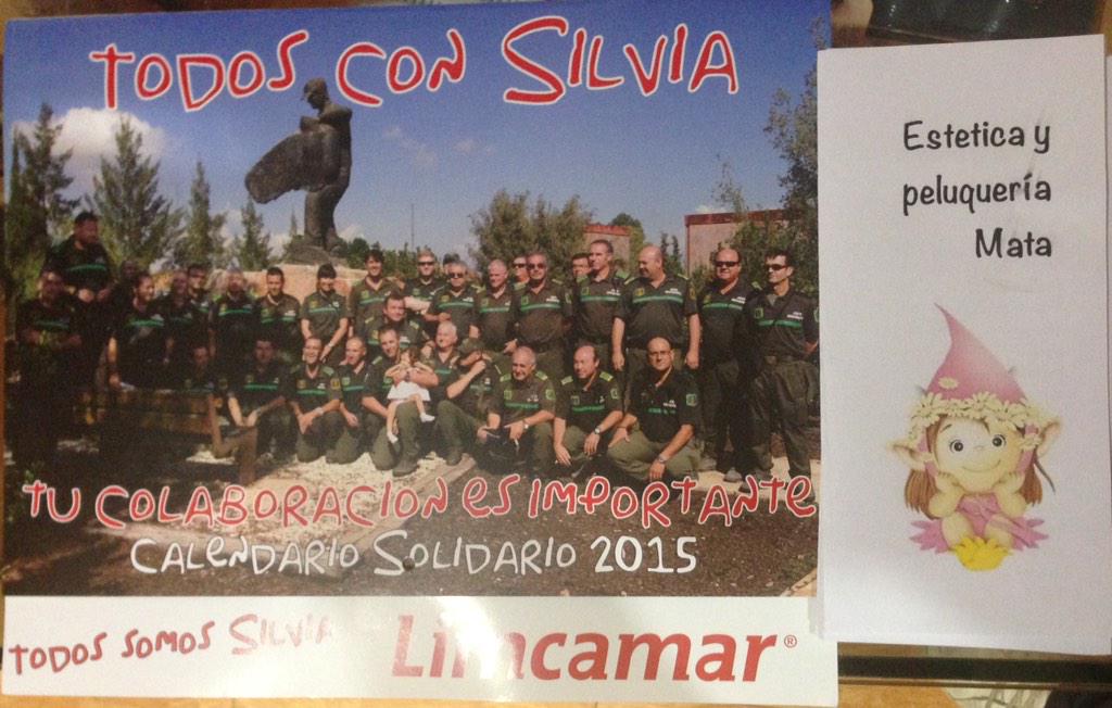 esteticamata's tweet photo. En nuestro centro tenemos a la venta los #calendarios2015 #solidarios para ayudar a la pequeña Silvia.Colabora con 5€ http://t.co/1lCkQX10ZE