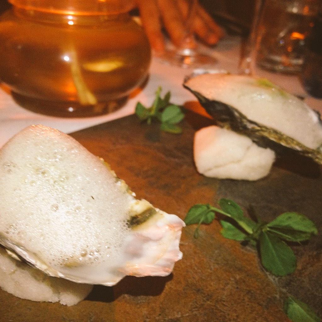 tashastravel's tweet image. And just like that they were gone - #chefspecial - 3 oysters with cucumber pulp and ginger! @SocietiBistro WOW !