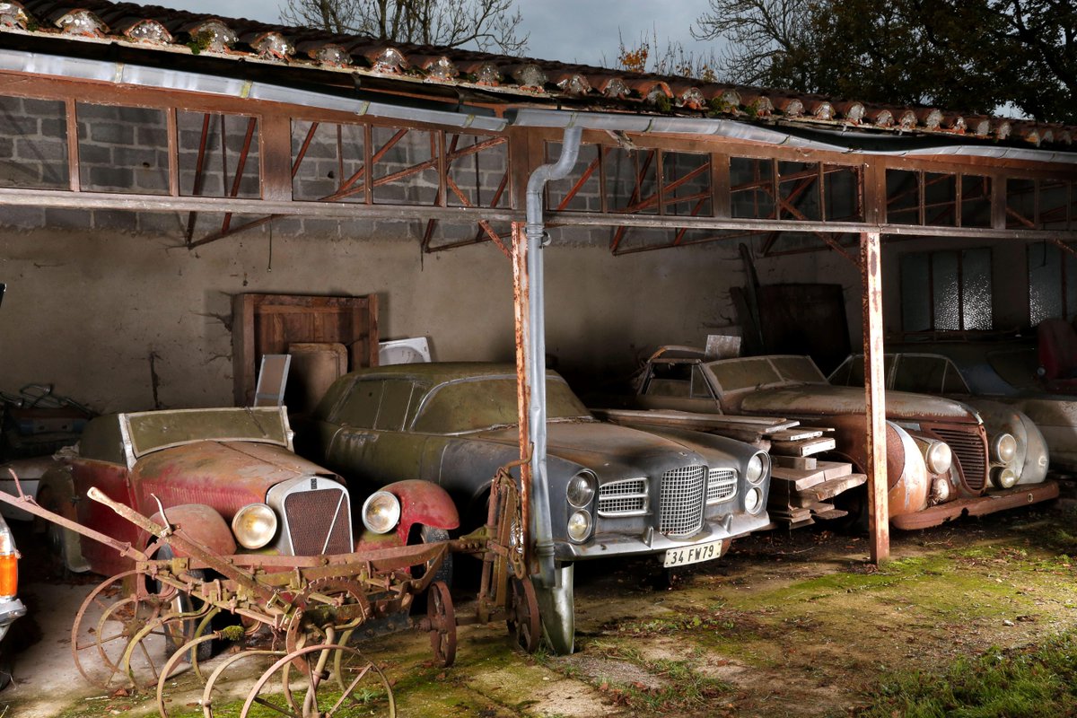 Dusty French barn unearthed full of 60 classic cars - including rare