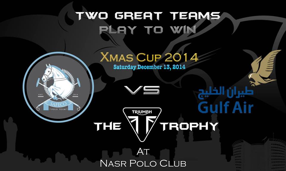 #Xmas 2014 Cup #Polo match #Safeco polo team Vs #Gulfair polo team #faceoff at #Nasrpolo #Gachibowli on 13th December