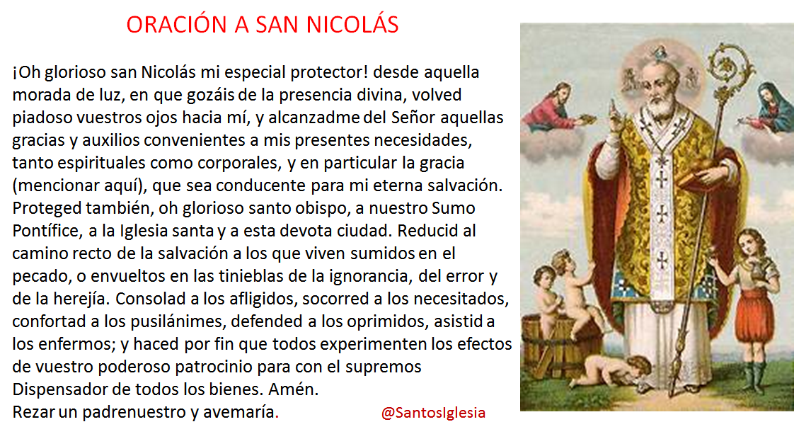 VIRGENMEDUGORJE's tweet photo. 6 DICIEMBRE. SAN NICOLÁS DE BARI. OBISPO DE MIRA EN EL SIGLO IV. DÍA DE LA CONSTITUCIÓN ESPAÑOLA. https://t.co/2d6nhzyvCg 
https://t.co/nSCIYfKexJ