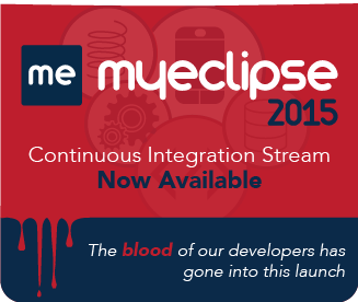 MyEclipseIDE's tweet image. A new release today that we bled over. #modernweb #javascritpt #angularjs #phonegap @EclipseFdn Hello 2015 CI 8.