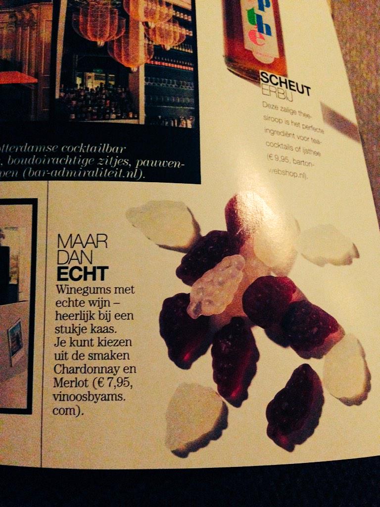 Jummie, kom ze weer tegen! <a href="/LINDAmagazine/">LINDAmagazine</a> <a href="/RealWINEgum/">mireillereuling</a> aanrader ook als kerstcadeautje!