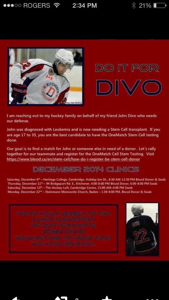 jacob_cazy's tweet photo. Please help my buddy John Divo out, who is battling cancer #muchsupportneeded #stemcellmatch http://t.co/B0VPOnuD3B