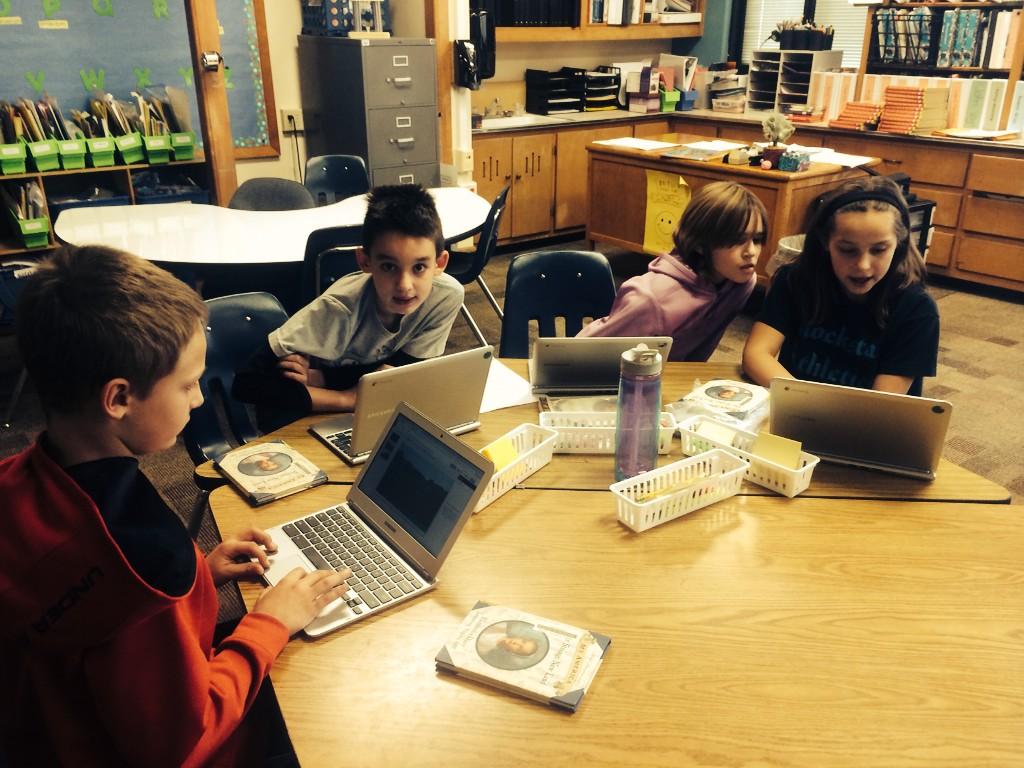 Ms_Schmidt33's tweet image. RL4.3 hitting our standards with projects and technology! #literacy #funandengaging