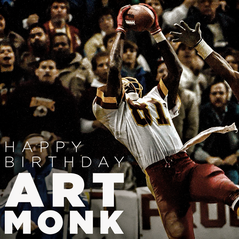 Help us wish a very Happy Birthday to legend and WR Art Monk! 