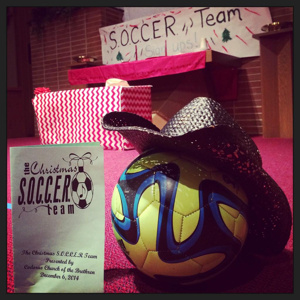 CodorusChurch's tweet image. Come on out to Codorus tomorrow night for our kid's Christmas musical. Learn all about the S.O.C.C.E.R.!!