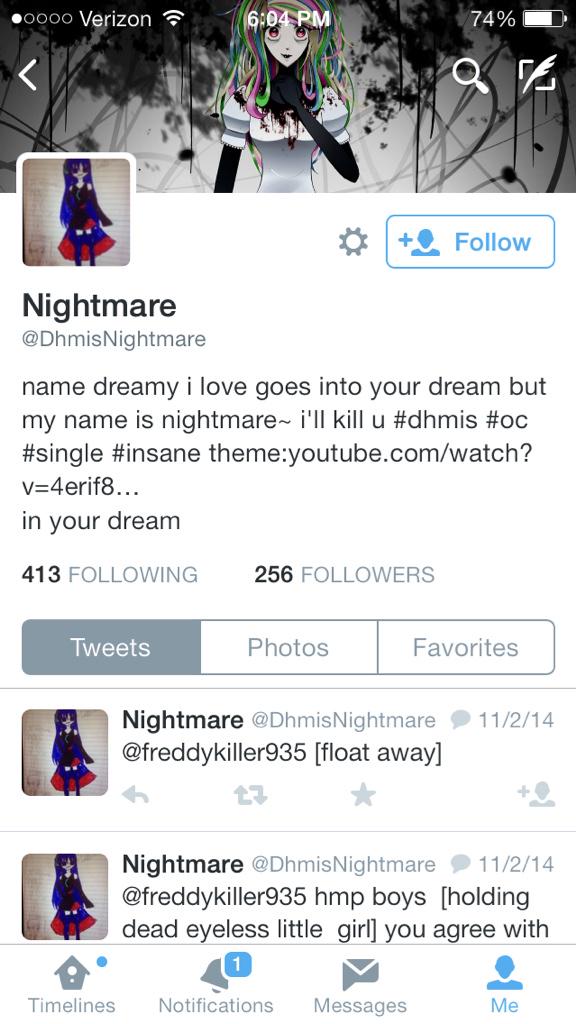 Hello ~ it /ME/ nightmare I'm using new account Bc this one I forgot my password~