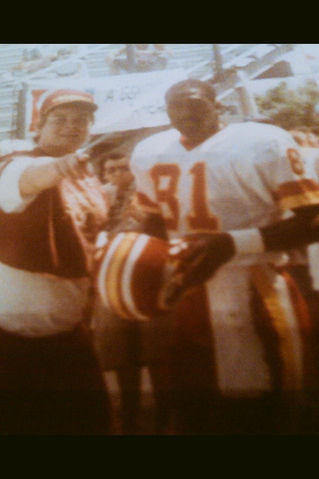   A picture of Art & I at the Hall of Fame game back in the 80s! Happy Birthday Art Monk! 