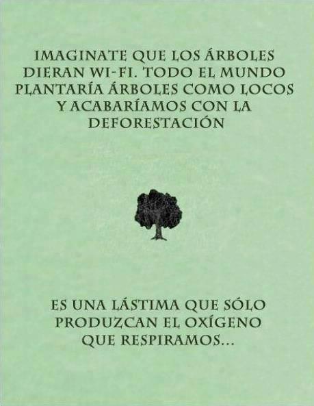 _Paisajes_'s tweet photo. Imagínate que los árboles dieran WI-FI http://t.co/pkQsAwDME6