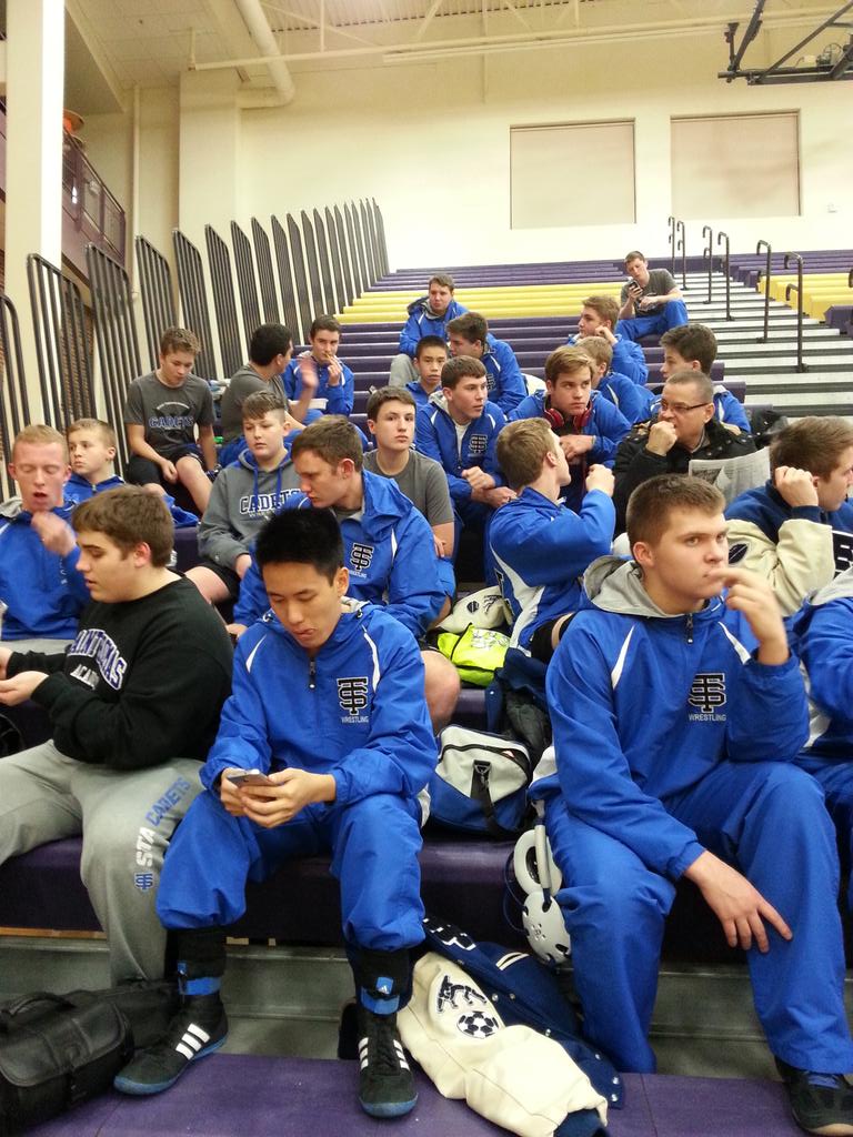 Getting ready for our season opener against Cretin Derham Hall #GoCadets