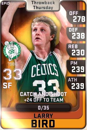 Happy Bday to Larry Bird! Grab the 1980 Bird, now available on the app!  