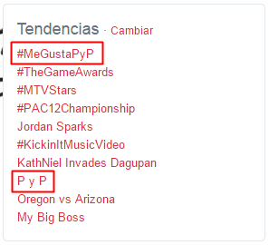 TooMuchLove_PyP's tweet photo. #MeGustaPyP 👈
Es TT mundial y en Argentina 💪👍👌 Increíble lo que hicieron, en serio 👏👏 http://t.co/T4SsWJbCQl
