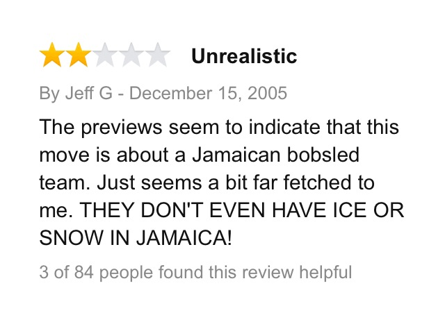 AmznMovieRevws's tweet photo. Cool Runnings. http://t.co/FI3wDAmG60