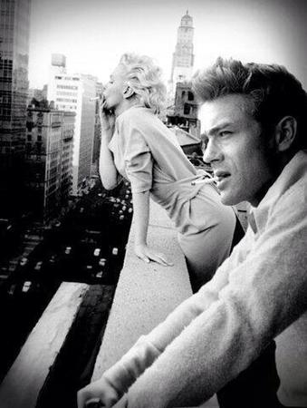 HistoriaDiceQue's tweet photo. Marilyn Monroe y James Dean http://t.co/HrOnYK29fp