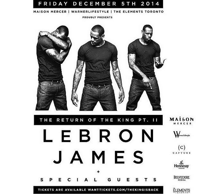 monahtoronto's tweet image. TONIGHT: #TheKingisBack!! Party with me at @Maison_Mercer. This party is Hosted by the one and only @kingjames #RTZ