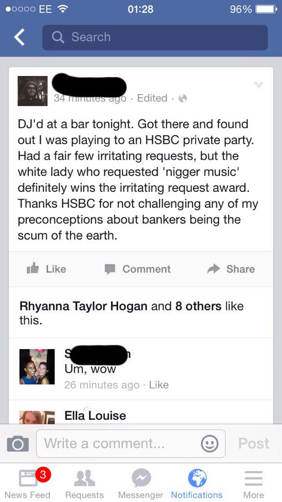 JustBellsx's tweet photo. #boycottHSBC #fuckHSBC @HSBC_UK_Press @HSBC_UK_Help http://t.co/csVBXzvmrj