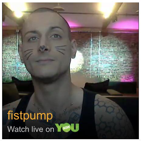 Dunkindonut1232's tweet photo. I don't always watch live shows, but when I do, I watch @fistpump on @YouNow. http://t.co/ymoiR5Ndvw http://t.co/bXNo002bY6