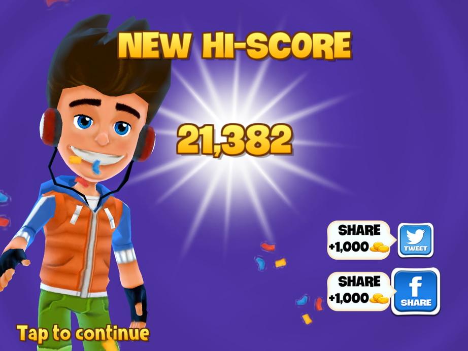I got a new high score of 21382 points and skated 1561 meters in #SkylineSkaters bit.ly/skylineskaters