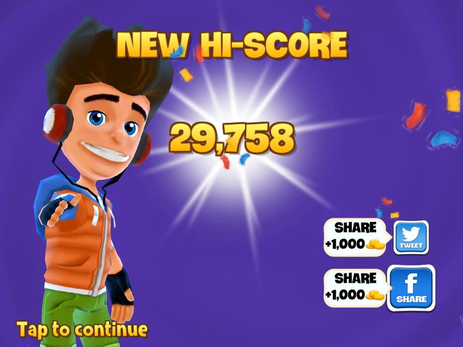 I got a new high score of 29758 points and skated 1553 meters in #SkylineSkaters bit.ly/skylineskaters