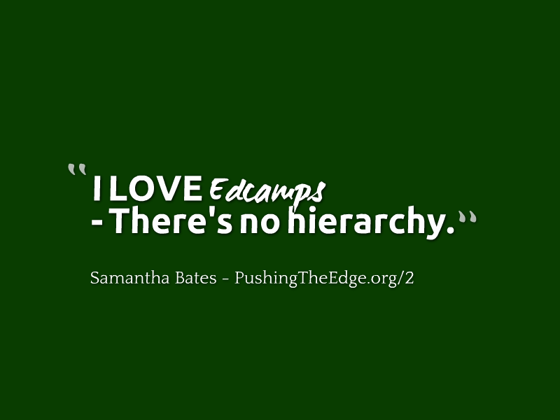 GregBCurran's tweet photo. "I Love Edcamps" - Hear how Edcamps Ignite & Inspire @sjsbates
http://t.co/qh0p3j20ih Share with abandon! #edchat http://t.co/A7R5vWcUPY