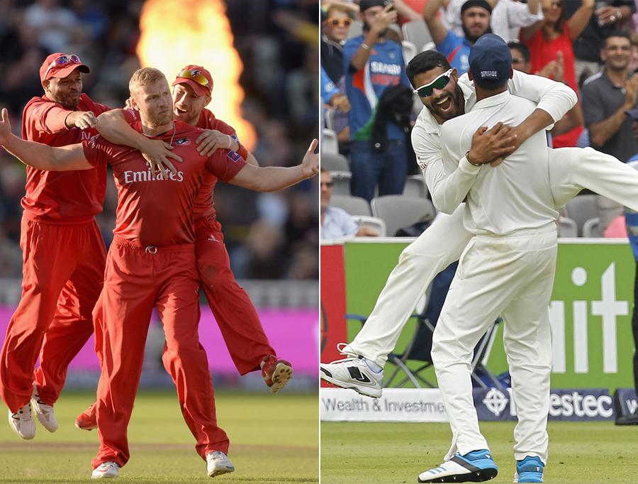 ESPNcricinfo's tweet photo. Happy birthday to Andrew Flintoff and Ravindra Jadeja! http://t.co/NXlq0bosB8