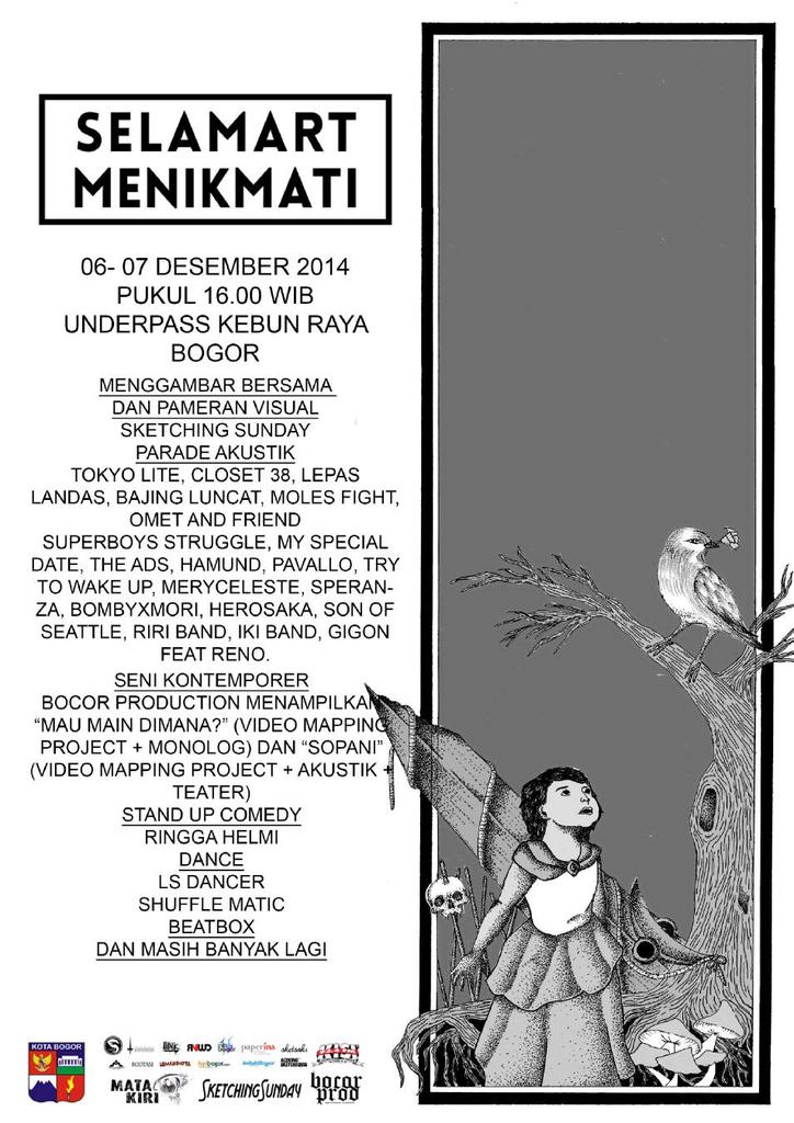 Today !! #selamArtmenikmati2014#gotoftk2015 <a href="/SketchingSunday/">Sketching Sunday</a> <a href="/festival_taken/">Taman Kencana Fest</a>