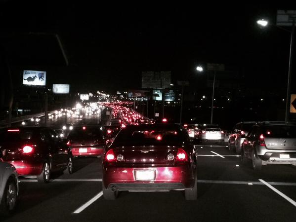 eRdl94's tweet photo. This traffic is ridiculous! And yeah, it's an elevated freeway. Imagine how it is down below. #stuckintraffic http://t.co/3zYg1uTKlo