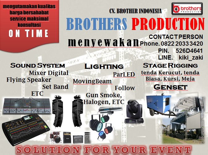 kiki_zaki's tweet photo. @peragaTCIS support Sound, and Lighting by @BrothersProIndo http://t.co/VGOoBesn8E