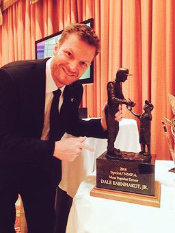 DaleJr's tweet photo. Yall celebrate this. I witnessed all the effort, the voting. It was a privilege to accept it for YOU. #JRNation http://t.co/2PfmlcLWED