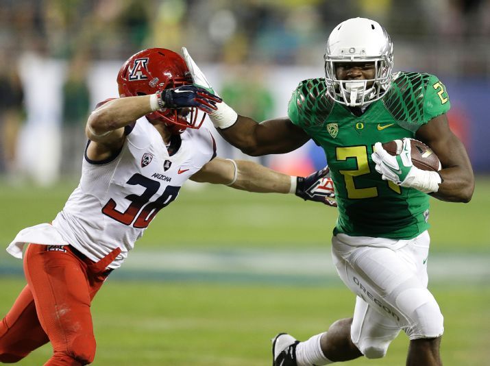 tackleo's tweet image. #Oregon Ducks dominando a #Arizona Wildcats  23-0  al medio tiempo en la final del Pac-12  #OREvsAZ  #CollegeFootball