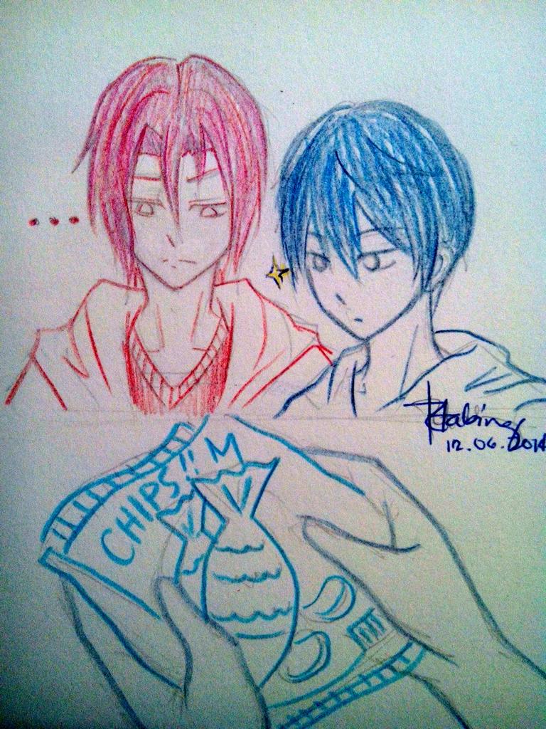 ellemehnopi's tweet image. Rin: ....
Haru: ✨
Chips: ( ͡° ͜ʖ ͡°)
😂😂😂😂😂