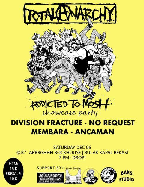 Siapkan tenaga kalian nanti malam berpesta bersama <a href="/Total__Anarchy/">Total Anarchy</a> Dan band2 lainya,jangan lupa bawa sempak cadangan