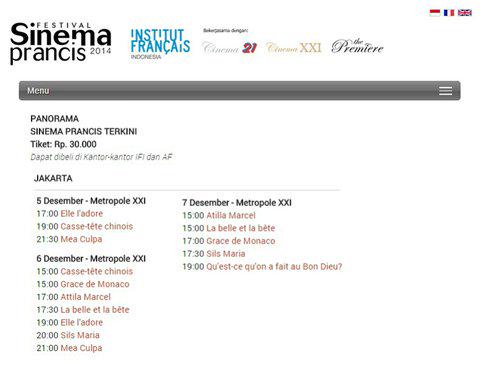 <a href="/ericktanjung/">Erick Tanjung</a> this week end...Festival Film Prangis  METROPOLE XXI kompleks megaria jl Pengangsaan 21 Jakarta Pusat