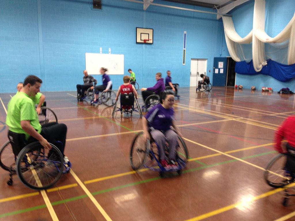 kategrey25's tweet image. @SportingChamp1 @Sport_England @SASPsomerset lots of fun playing wheelchair basketball. #InclusivePE