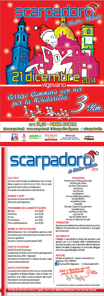 ilverocarlo's tweet photo. Corsa Babbonatale 3km Vigevano 21 Dicembre http://t.co/1knePzjnH1