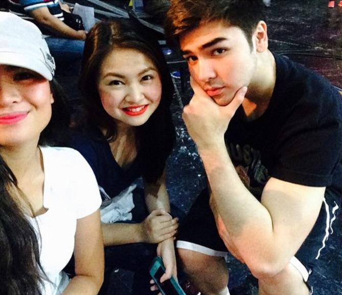 AnBieOfficial's tweet photo. AnBie with @lou_delosreyes a while ago at Sunday All Stars Rehearsal http://t.co/FYusepZK9k