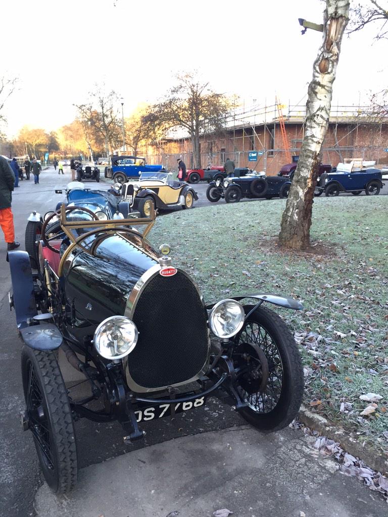 BicesterH's tweet photo. The @VintageCarClub #WinterDrivingTests are well underway at Bicester Heritage: http://t.co/UhUawqdUwX