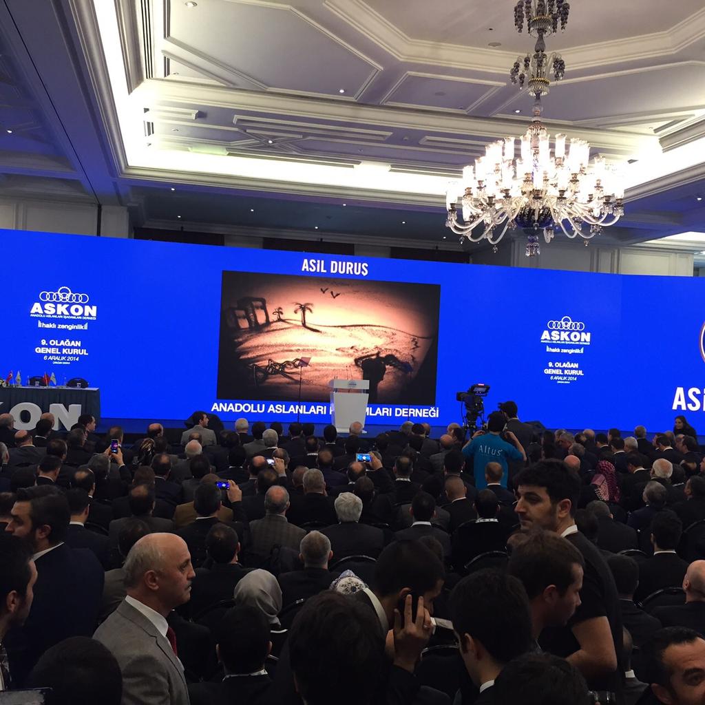 Sayın Cumhurbaşkanımızın teşrifleriyleriyle ASKON 9.Olağan Genel Kurulu'ndayız. @ASKONorgtr