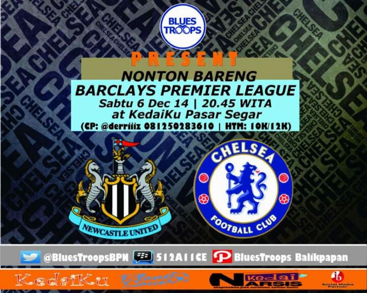IklanBalikpapan's tweet photo. #nobarbpp | Newcastle v Chelsea | Nobar paling ganteng w/ @BluesTroopsBPN http://t.co/4OH4WfuZp7