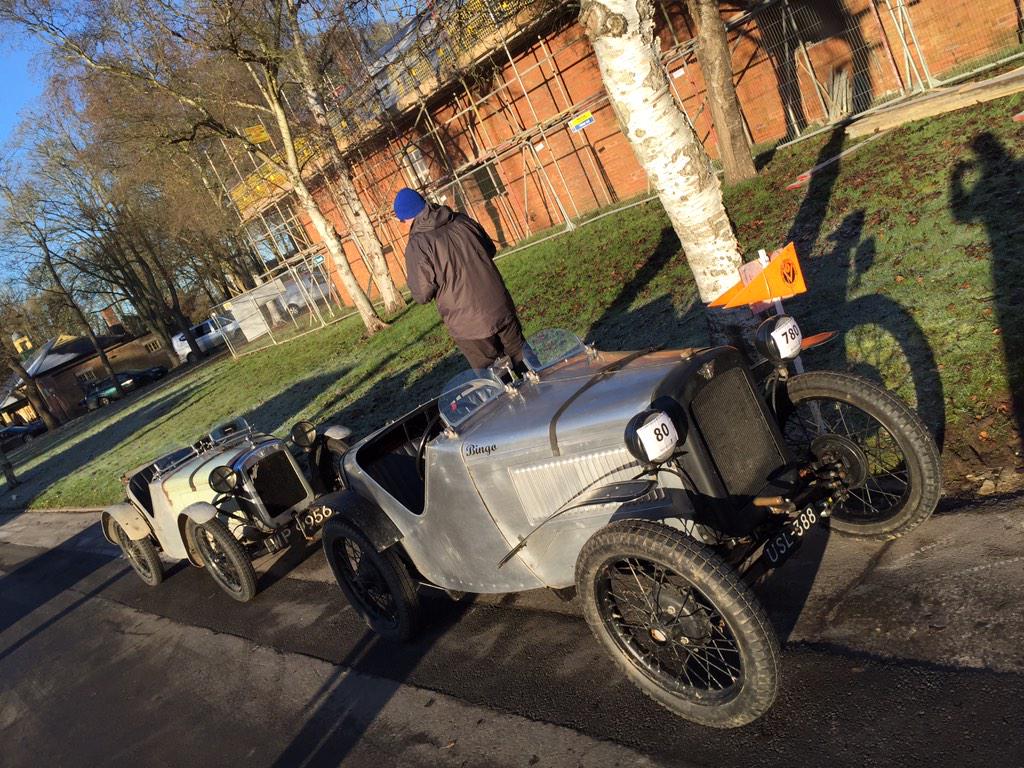 BicesterH's tweet photo. More from the #WinterDrivingtests @VintageCarClub getting ready to start http://t.co/WWUrabw1Ym