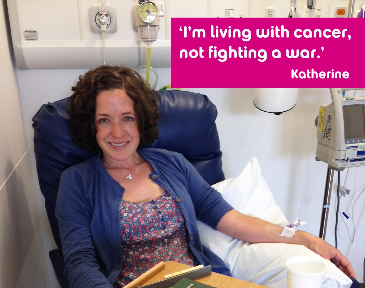 BreastCancerNow's tweet photo. I’m living with cancer, not fighting a war: http://t.co/QQZIDRv9hF http://t.co/0sKFdco5TY