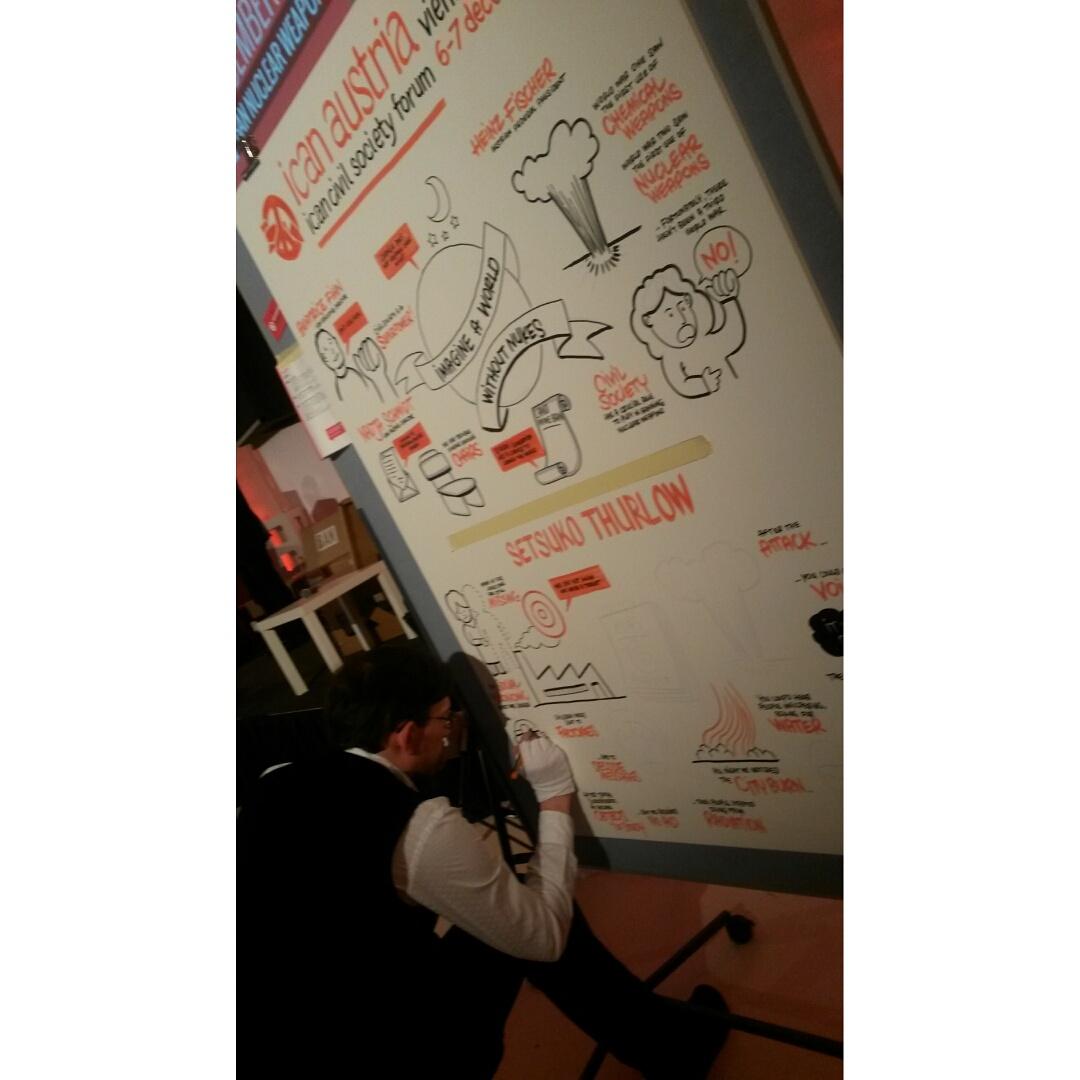 SinNucleares's tweet photo. Maravillosa idea. Asi va el foro de sociedad civil #goodbyenukes @nuclearban http://t.co/3TOCg7Jdei