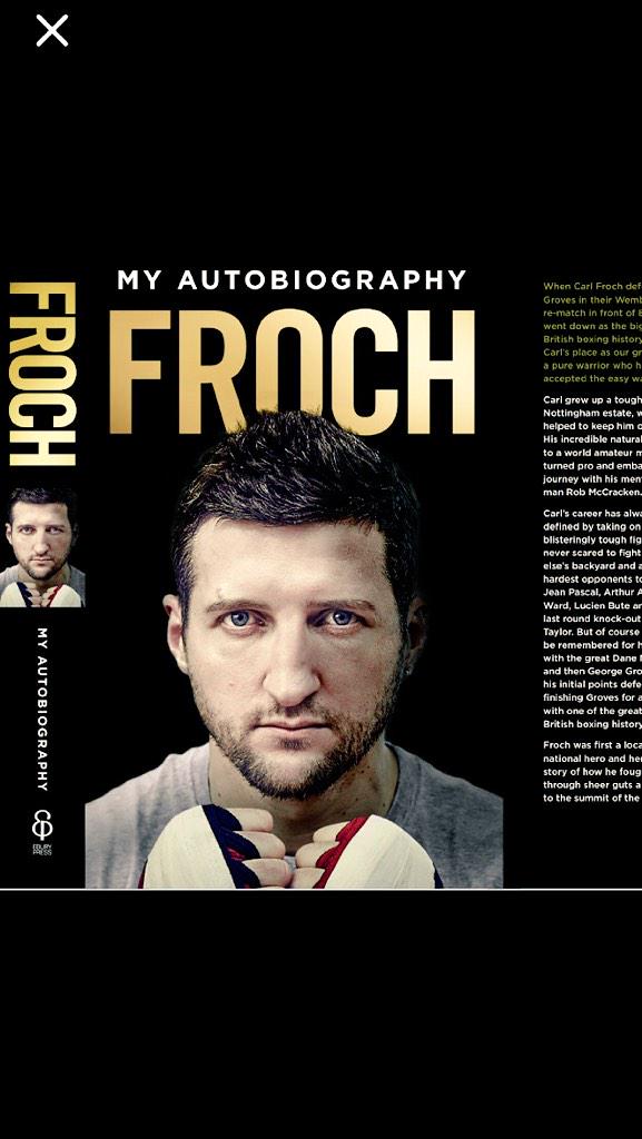 For your chance to win <a href="/Carl_Froch/">Carl Froch MBE</a> My Autobiography Book, personally signed to yourself simply RT and follow