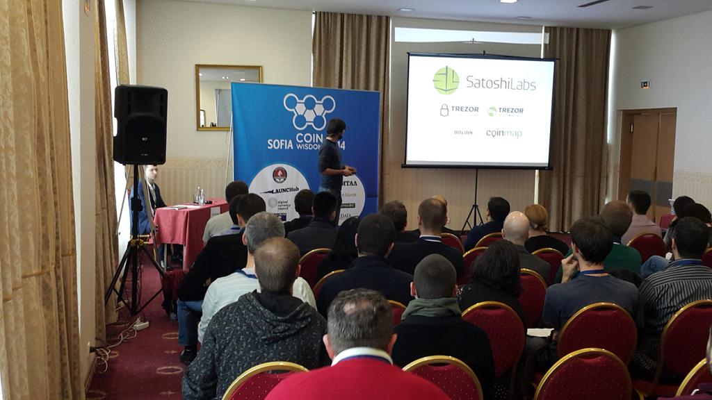 yasenyankovblc's tweet photo. Marek Palatinus ( Satoshi Labs) on stage at CoinWisdom #coinwisdom http://t.co/r7TjRA0VHS