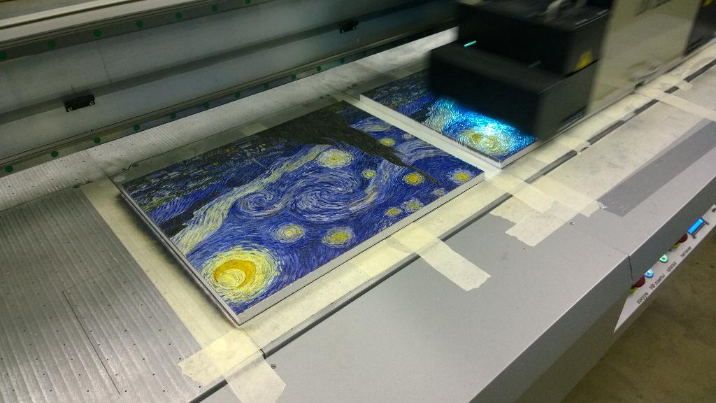 PrixelPrint's tweet photo. Printing of Van Gogh's painting. http://t.co/X0knMZfLfY