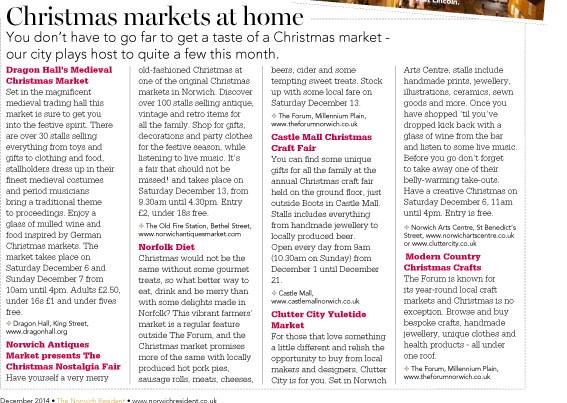 Two great Christmas markets today <a href="/ClutterCity/">Clutter City Market</a> <a href="/DRAGONHALLNorw/">Dragon Hall</a> #ShopLocalSaturday