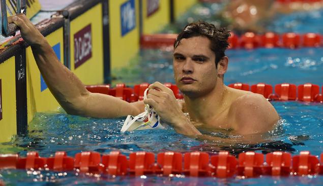 franceinfo's tweet photo. "C'est encore plus incroyable qu'hier" exulte Florent Manaudou après le 50m dos #Doha14 http://t.co/vG1hNWcPab http://t.co/VYYgrKr2GD