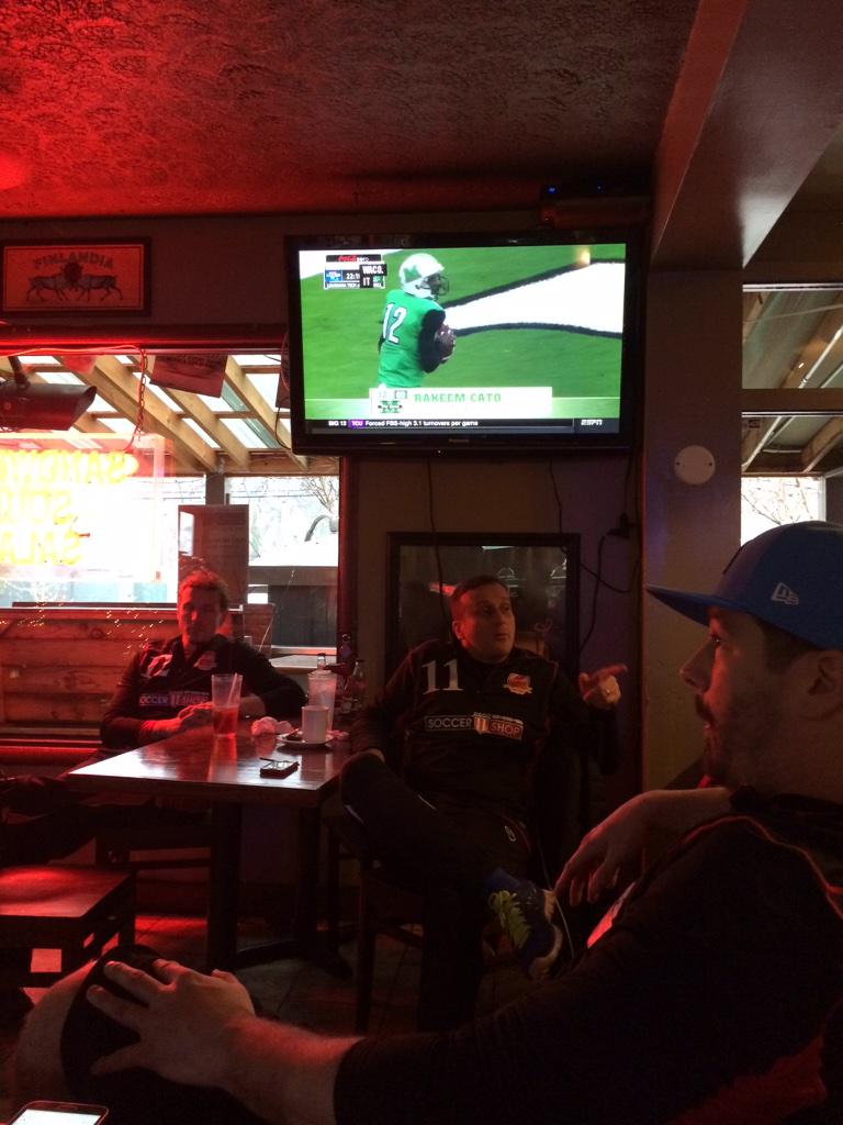 TriadUnited's tweet photo. Breakfast and @premierleague provided by @JackalopeJacks http://t.co/4VjdQjGbcy